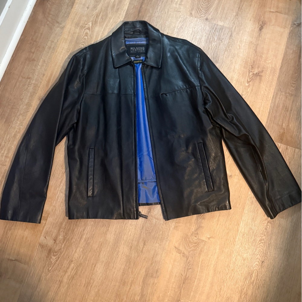 Wilsons / Pelle Studio Vtg Leather Jacket with Thinsulate Removable Vest Lining